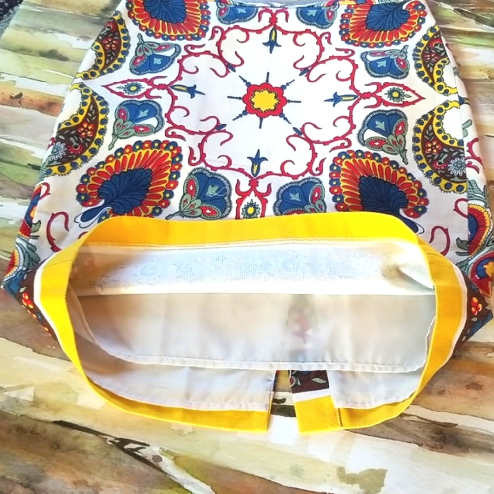 TOMMY HILFIGER  Kaleidoscope Festive Fabric Zipper Wiggle Summer Spring  Skirt 8 - Picture 11 of 12